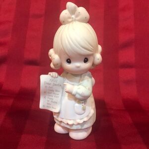 Porcelain Figurine with List